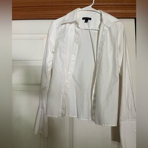 Lands End long sleeve button down tee